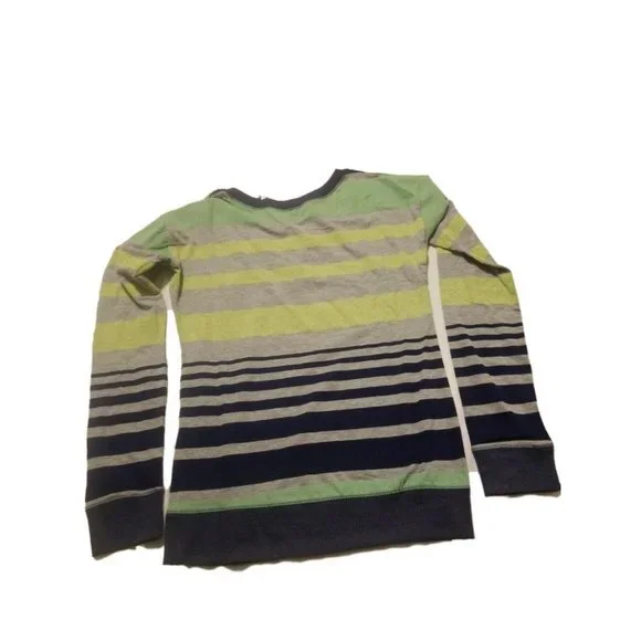 Poof! Sweater, JUNIORS Large Striped shirt sweater sweatshirt NEW with tags - Picture 2 of 6